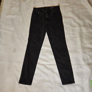 Curve Appeal High Rise Essential Skinny black denim womens 6/28